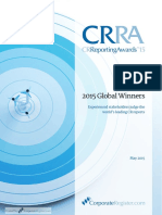 2015 Global Winners: Experienced Stakeholders Judge The World's Leading CR Reports