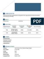 Kunal Sharma's Resume for Career Growth