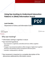 Using Eye-Tracking To Understand Interaction Patterns in (Web) Information Search