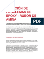 SOLUCIÓN DE PROBLEMAS DE EPOXY - RUBOR DE AMINA