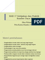 BAB 17 Kebijakan Dan Praktik Sumber Daya Manusia