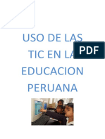 Uso de Las Tic en La Educacion Peruana