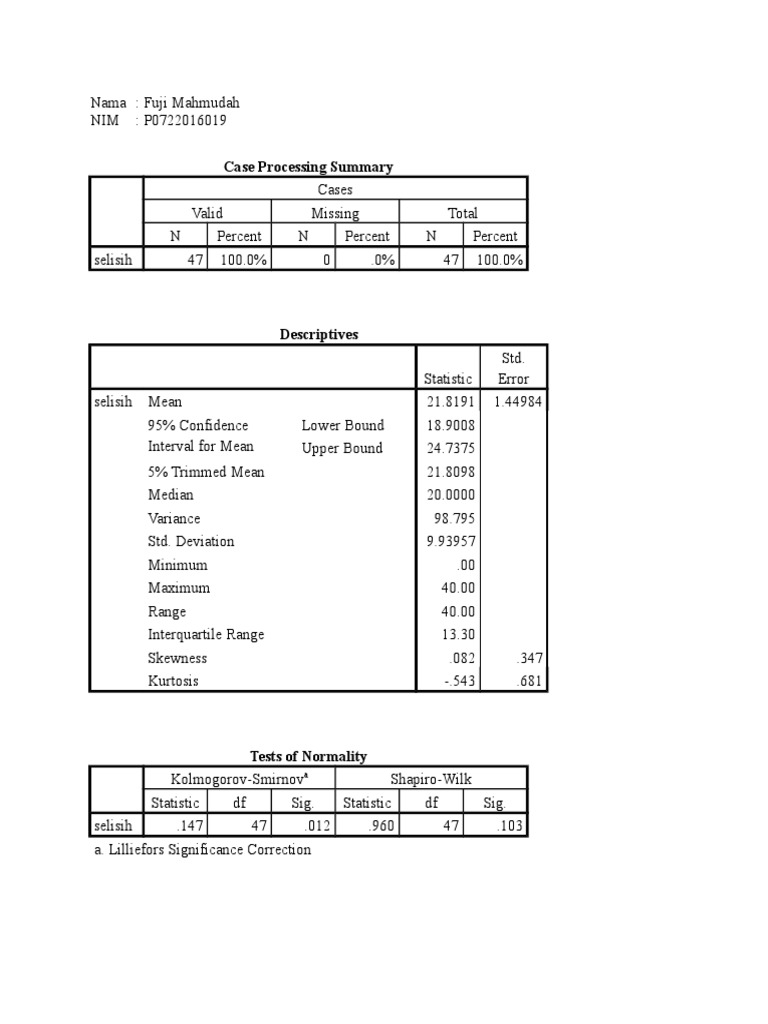 Case Processing Summary | PDF