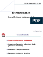 Training To Maintenance 2 (RF Parameters)