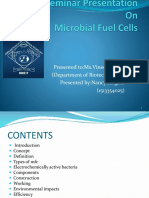 Microbial Fuel Cell Report: Electricity from Waste Using Bacteria