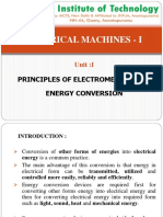 Electrical Machines - I: Principles of Electromechanical Energy Conversion