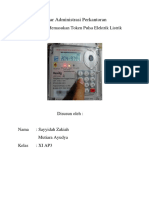 Pengantar Administrasi Perkantoran: Flowchart Cara Memasukan Token Pulsa Elektrik Listrik