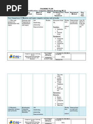 Training Plan