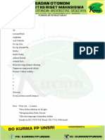 FORMULIR PENDAFTARAN MAHASISWA BARU