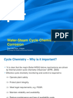 Water Steam Cycle Chemistry and Corrosion