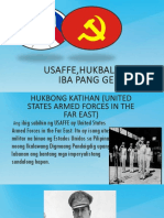 Usaffe, Hukbalahap at Iba Pang Gerilya