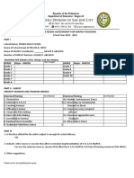 TAYABO HS Survey Questionnare For MAPEH Teachers 2019