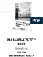 MBA Business Strategy Degree Training Book