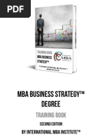 MBA Business Strategy Degree Training Book