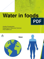 Water in Foods 