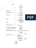 Water Hammer pressure calculations for pipes of different diameters