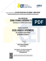 Certificado Excel Colsubsidio