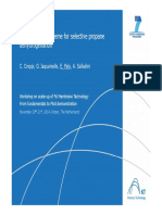 Novel Process Scheme For Selective Propane Dehydrogenation: C. Croppi, G. Iaquaniello, E. Palo, A. Salladini