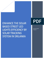 Enhance The Solar Based Street Led Lights Efficiency by Solar Tracking System in Srilanka