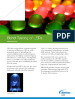 Bond Testing of Leds: Application Note