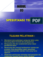 Modul - 03 Spesifikasi Teknis