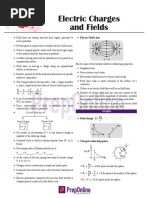 Electric Charges and Fields