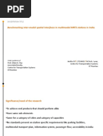 Benchmarking Inter-Modal Spatial Interfaces in Multimodal MRTS Stations in India