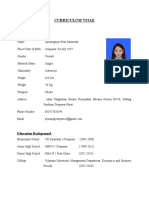 Curriculum Vitae: Personal Identity