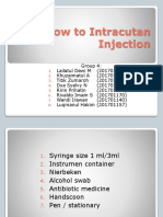 How To Intracutan Injection
