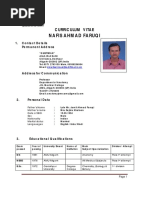 Nafis Ahmad Faruqi: Curriculum Vitae