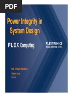 Sigrity Flextronics Power Integrity System Design CP