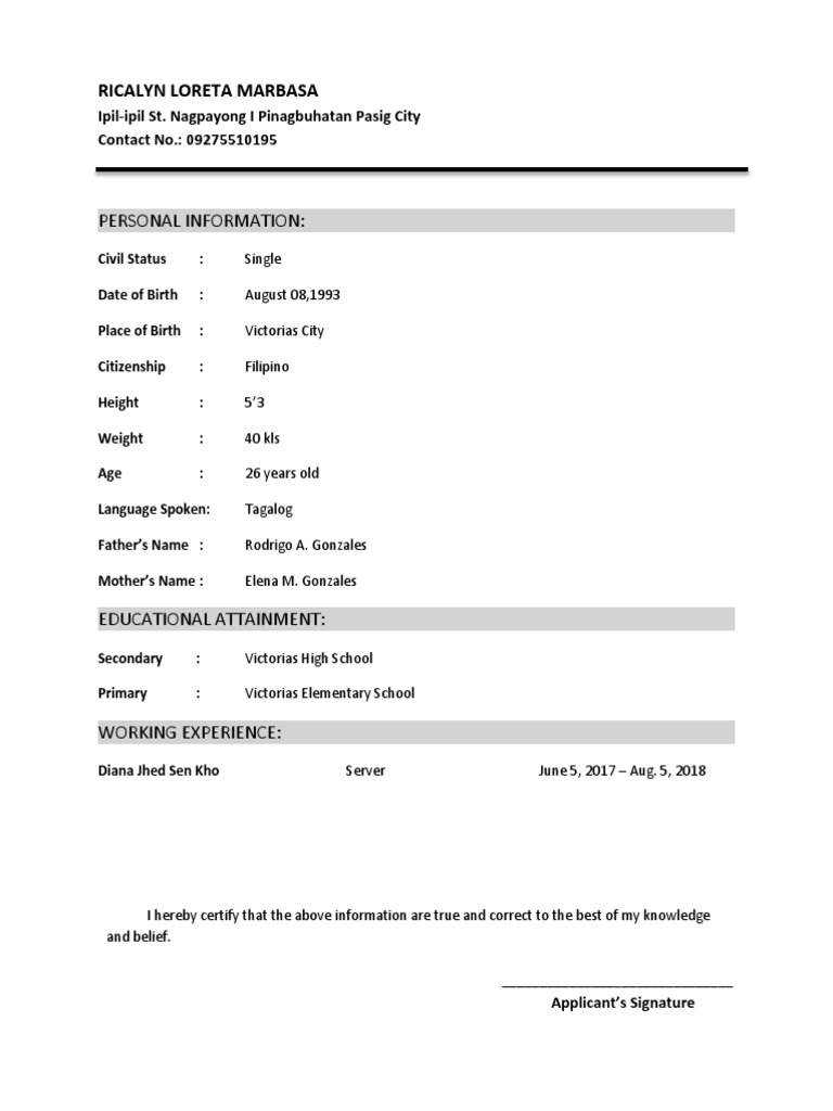 personal-information-ricalyn-loreta-marbasa-pdf-languages-of-asia