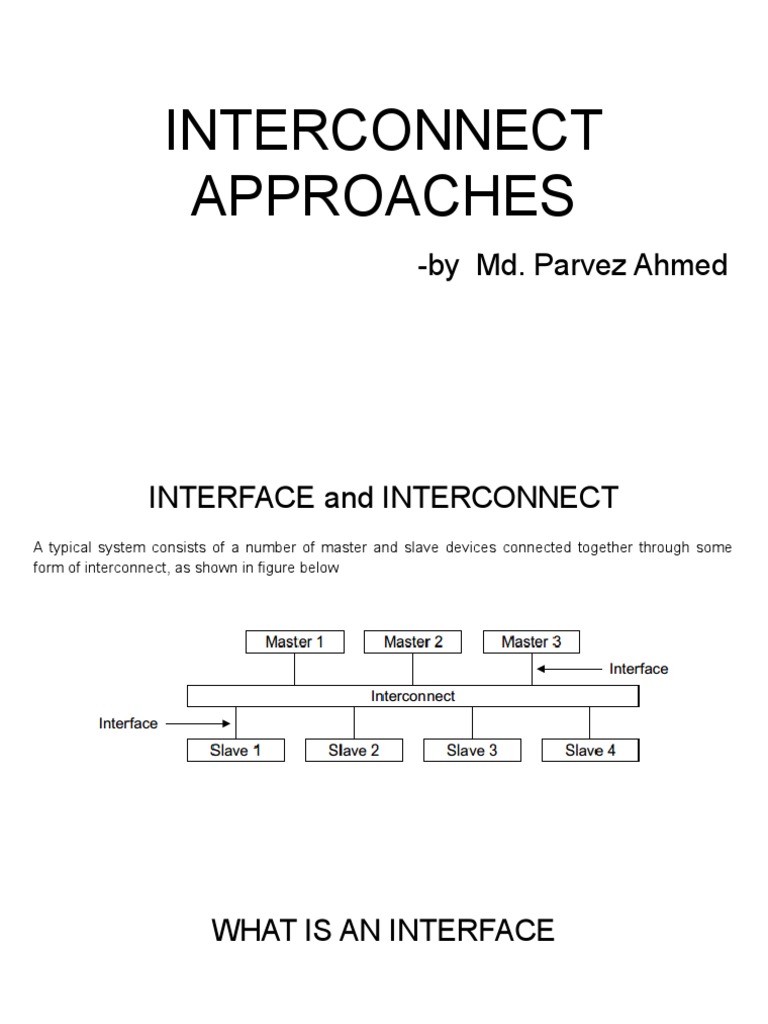 Interconnect PDF Interface Physical Layer Protocols