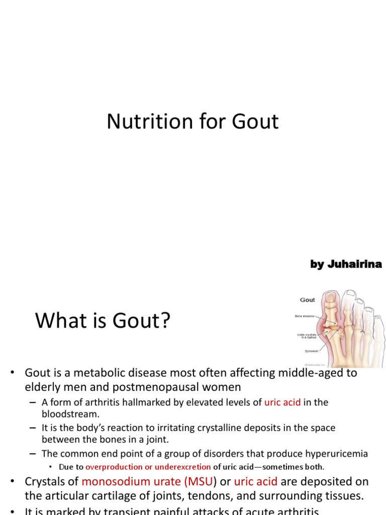 Diet Gout PDF Gout Antioxidant