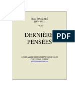 Dernieres - Pensees Pincare PDF