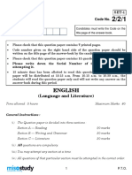 CBSE 10th English Question Paper 2 2 1 by Govt