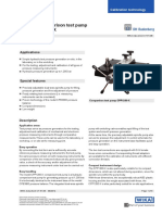 Hydraulic Comparison Test Pump Model CPP1200-X: Applications