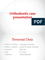 Orthodontic Case Presentation
