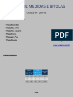 Tabela de Espessuras de Chapas 3