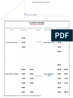 Kos Local Bus Lines - Schedule