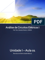 Unidade I - Aula 02 - Revisão de Eletricidade Básica, Fontes Dependentes