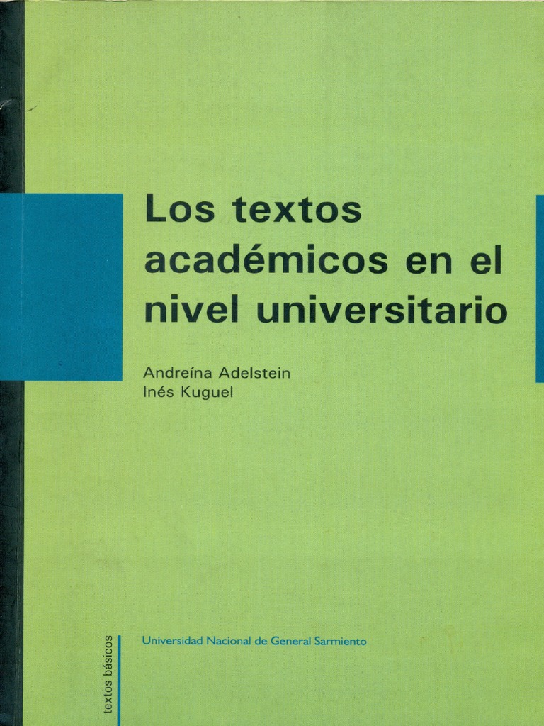 Los Textos Académicos en El Nivel Universitario | PDF