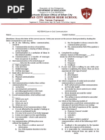 Midterm Exam in Oral Communication