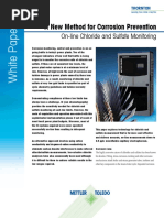  On Line Chloride and Sulfate Monitoring 