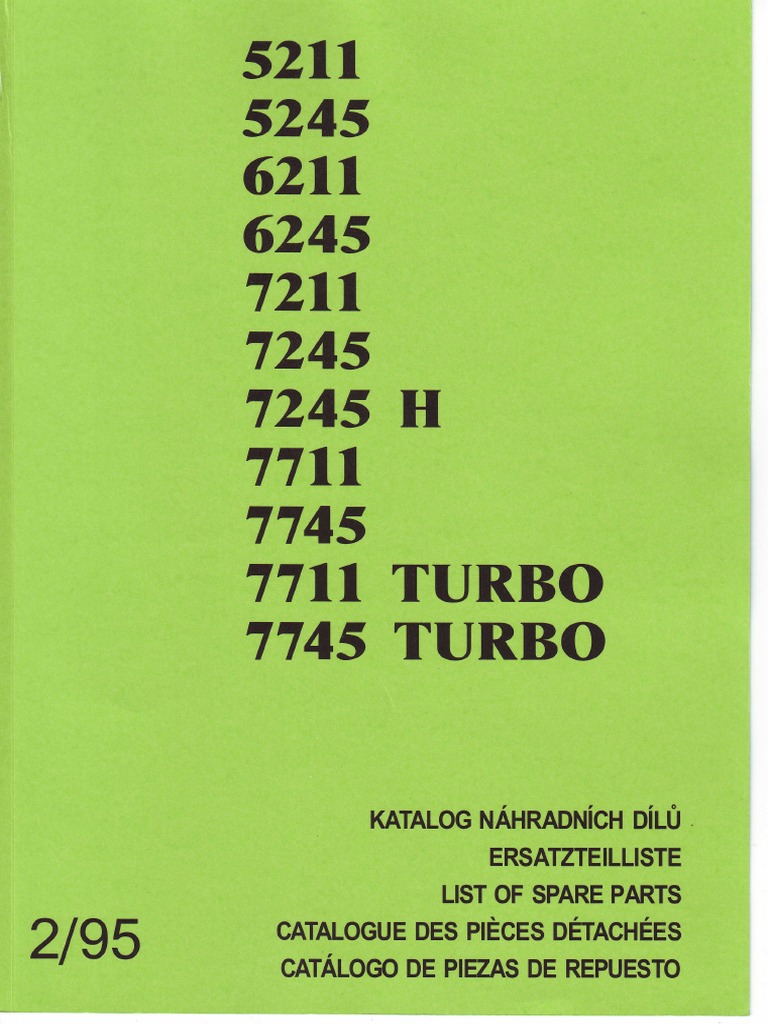ZETOR 7245 Catalogue PDF | PDF