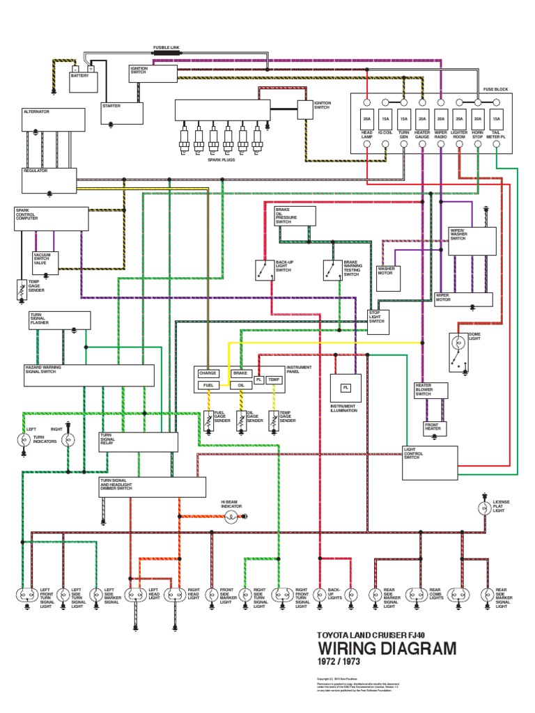 Toyota Wiring Diagram Fj40