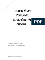 Choose What You Love, Love What You Choose