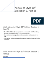 AMA Manual of Style 10 Edition (Section 1, Part 3)