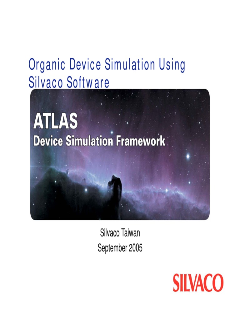 OLED Simulation with Silvaco Software | PDF | Oled | Semiconductors