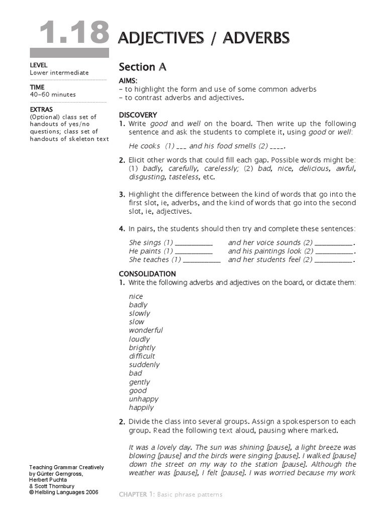 Adjectives and Adverbs | PDF | Adverb | Adjective